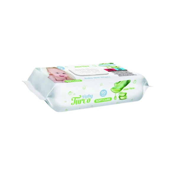 Baby Turco Softcare Aloe Vera Islak Bebek Havlusu 24x90 Yaprak