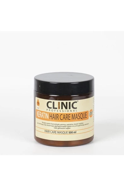 Clinic Pyroo Alkolsüz Saç Bakım Maskesi Keratin 500 Ml