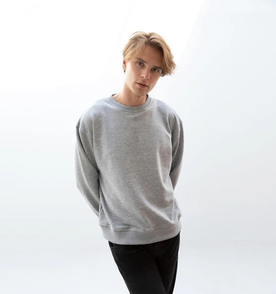 Nors Fenrir Sweatshirt Açık Gri Melanj - 2