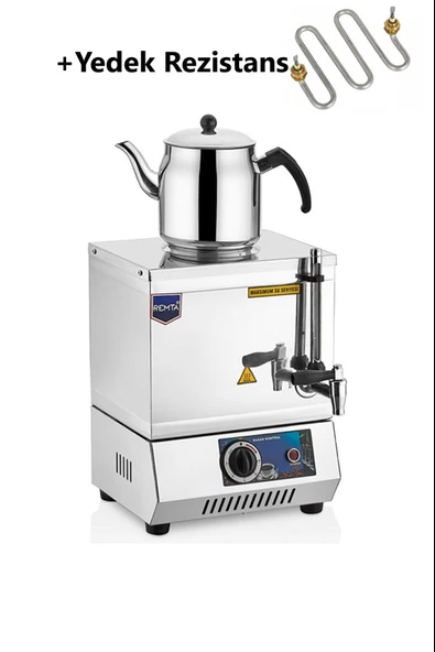 Remta Remta EP01 15 Model Tek Demlikli Elektrikli Çay Kazanı 14 LT + YEDEK REZİSTANS