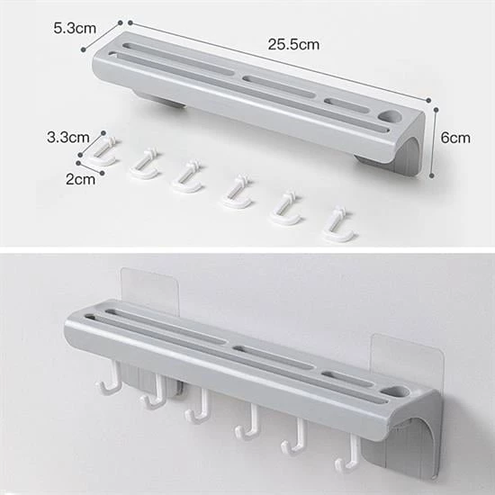 BUFFER® Pratik Çoklu Bıçak Askısı Mutfak Bıçak Düzenleyici Organizer Dayanıklı Bıçaklık - 4