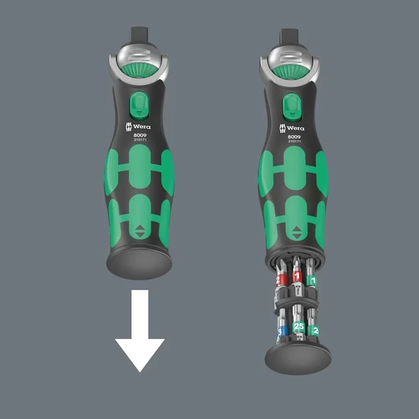 Wera 8009 Zyklop Cırcırlı Lokma Tornavida Set 05004281001 - 5
