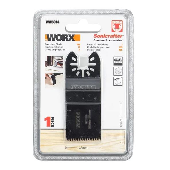 Worx Wa5014 Çok Amaçlı Raspalama Makinası İçin 35X40mm Metal, Ahşap, Fiberglas, Pvc Universal Kesme Bıçağı - 7