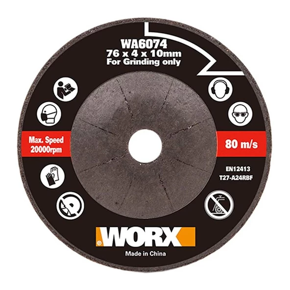 WORX WA6074 WX801 İçin 76x10mm Metal Taşlama Taşı