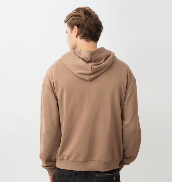 Nors Kvasir Kapüşonlu Sweatshirt Moka Kahve - 3