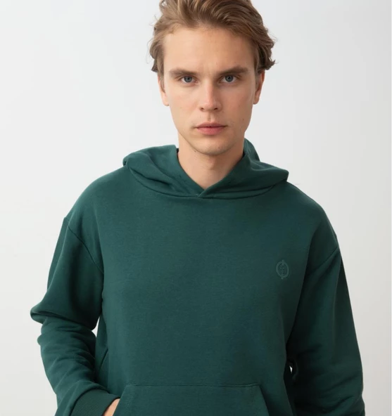 Nors Kvasir Kapüşonlu Sweatshirt Nefti Yeşil - 3