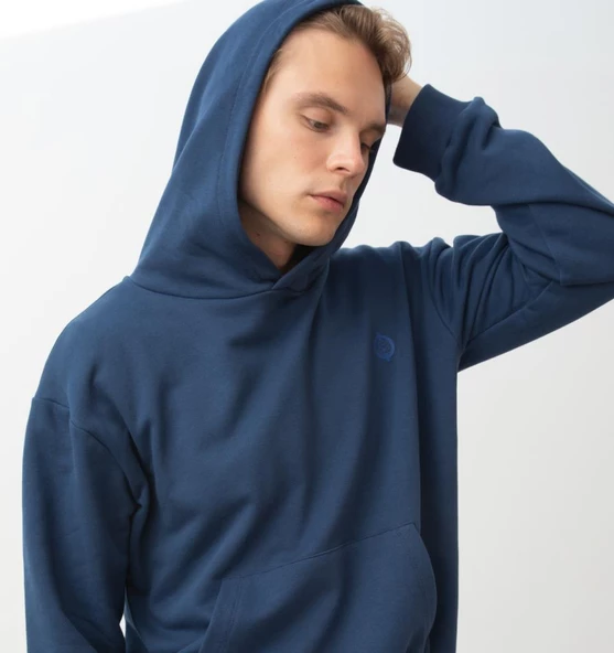 Nors Kvasir Kapüşonlu Sweatshirt Lacivert - 3