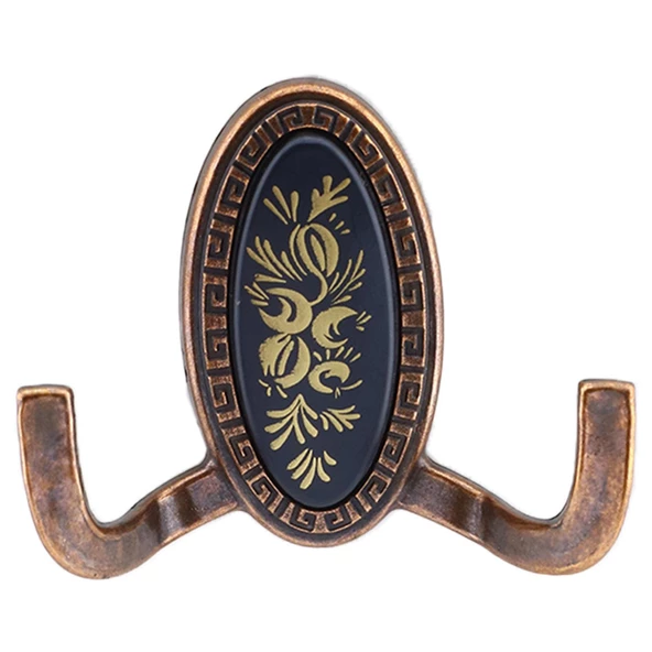 Palmira Duvar Vestiyer Askısı Metal Dolap Elbise Havlu Askılığı Antik Bakır Askı Askılık (4 Adet) - Resim 5