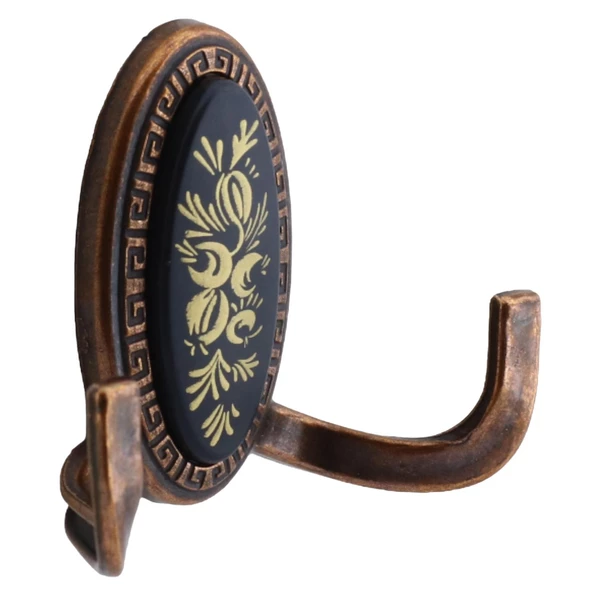 Palmira Duvar Vestiyer Askısı Metal Dolap Elbise Havlu Askılığı Antik Bakır Askı Askılık (4 Adet) - Resim 2