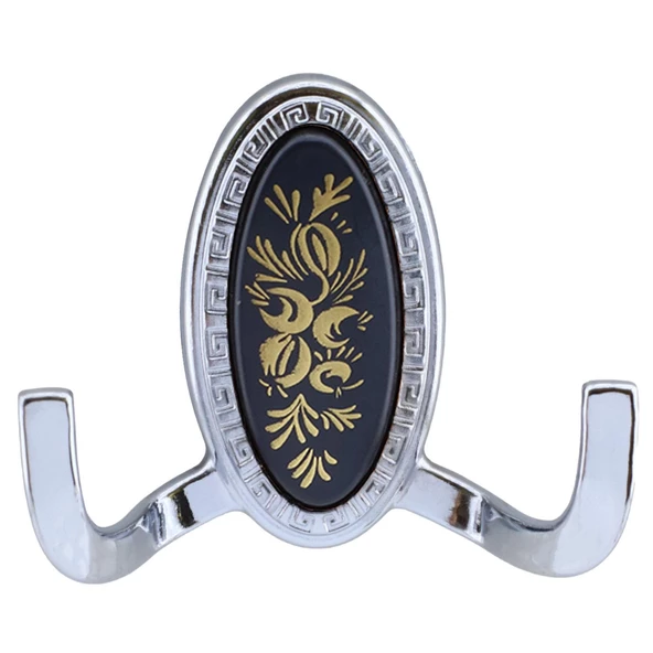 Palmira Duvar Vestiyer Askısı Metal Dolap Elbise Havlu Askılığı Krom Askı Askılık (4 Adet) - 5