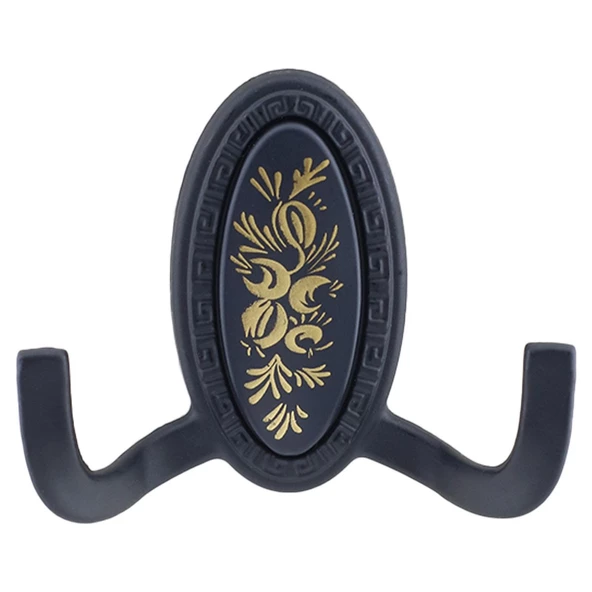 Palmira Duvar Vestiyer Askısı Metal Dolap Elbise Havlu Askılığı Mat Siyah Askı Askılık (4 Adet) - Resim 5