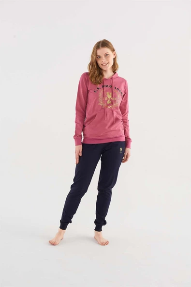 U.S. PoloAssn 16812 Kadın Uzun Kollu Pijama Takımı - 3