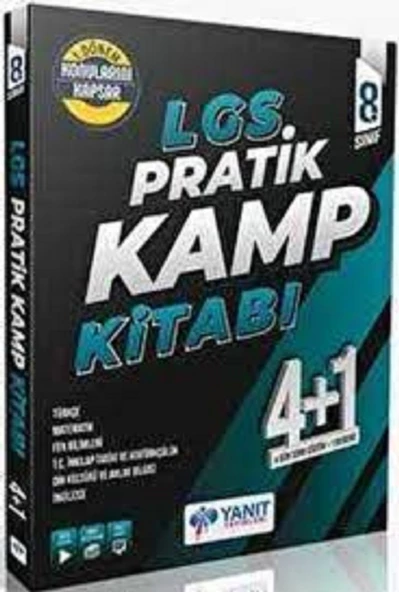 Yanıt Yayınları 8. Sınıf Pratik Kamp Kitabı 4+1 1. Dönem Konular