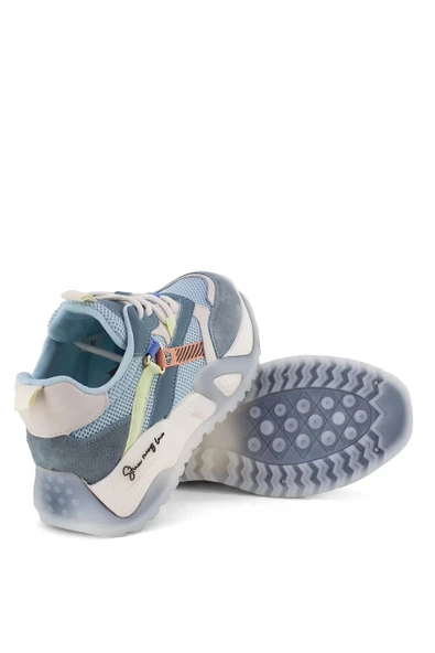 GUJA 23Y425 İTHAL KALIN TABAN TEKSTİL KADIN SPOR AYAKKABI - Resim 7