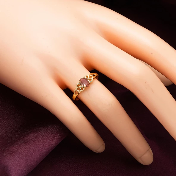 Minimal Kalp Tasarımlı 14 Ayar Altın Yüzük - Resim 2