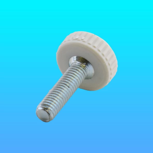 Bingo Rotil Ayak M6 Civatalı mm Beyaz Profil Ayağı 2.5 cm (10 ADET) - 5