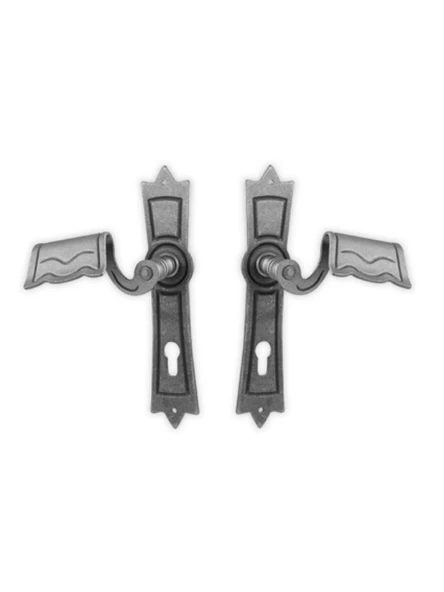 Ferforje Kapı Kolu / Metal Kapı Kolu Seti