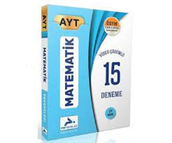 PRF AYT MATEMATİK VİDEO ÇÖZÜMLÜ 15 BRANŞ DENEME