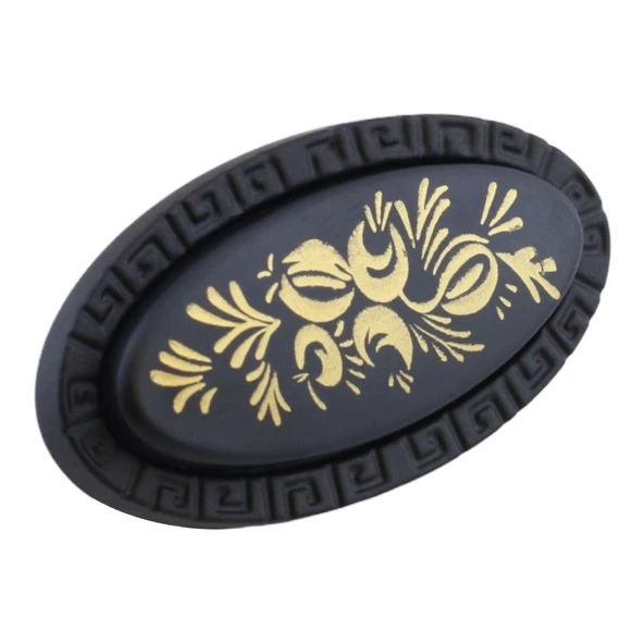 Palmira Düğme Kulp Çekmece Dolap Dolabı Kulpu Kulbu Metal Siyah (4 ADET) Mobilya Mutfak Kulpları - Resim 6