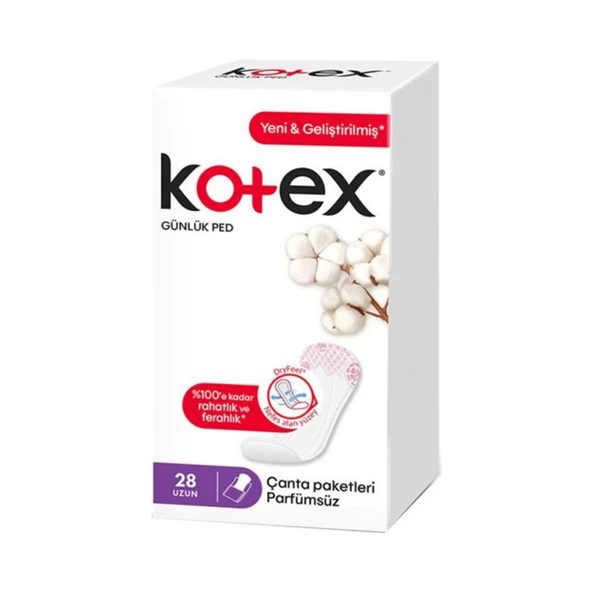 Kotex Anydays Uzun 28li Günlük Ped 2 Kutu