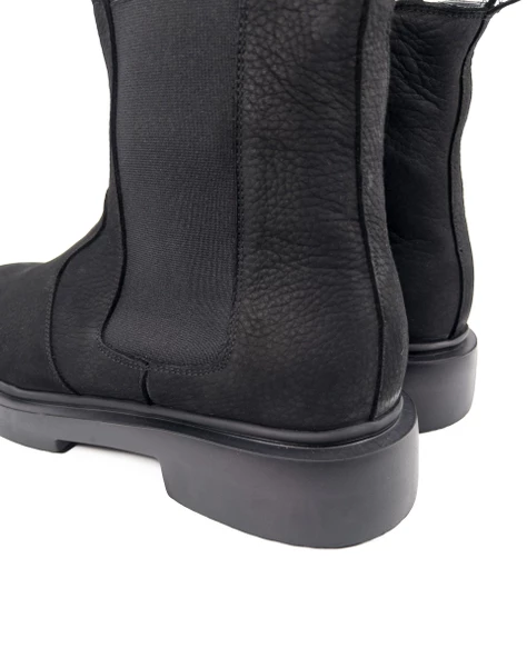 Ayder Siyah Nubuk Deri Erkek Bot - Resim 5