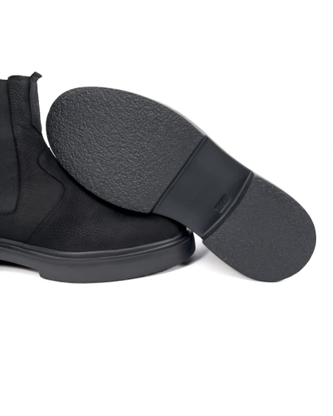 Ayder Siyah Nubuk Deri Erkek Bot - Resim 3