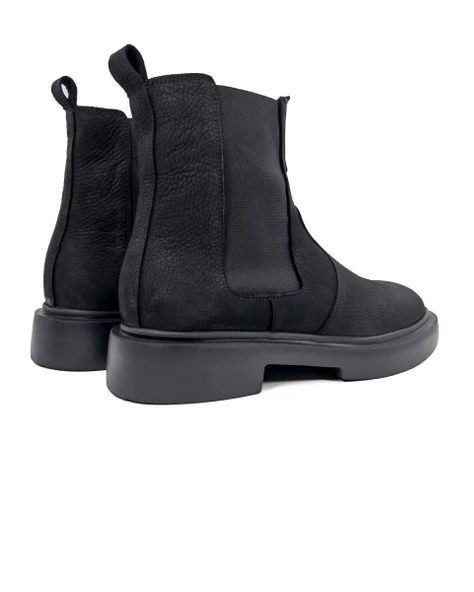 Ayder Siyah Nubuk Deri Erkek Bot - Resim 4