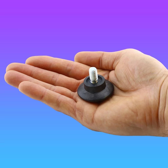 Bingo Rotil Ayak M8 Civatalı 8 mm Siyah Profil Ayağı 3 cm (10 ADET) - Resim 5