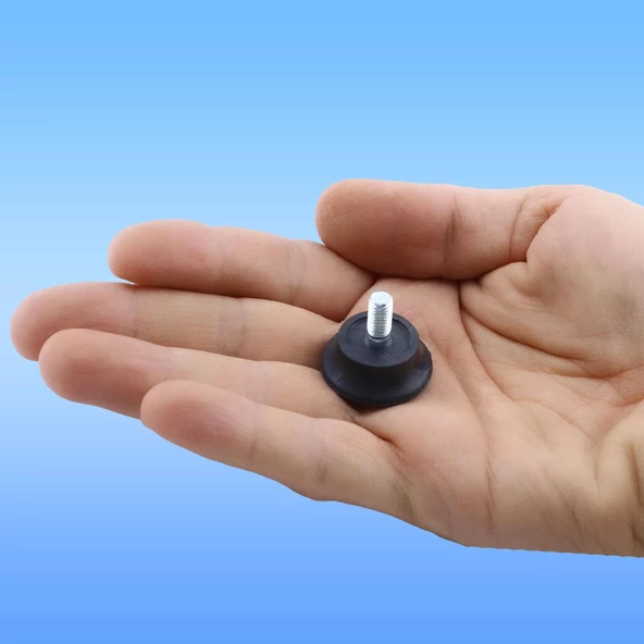 Bingo Rotil Ayak M6 Civatalı 6 mm Siyah Profil Ayağı 2.5 cm (10 ADET) - 3