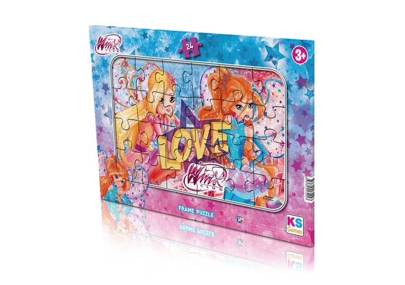 Disney Winx Lisanslı Frame Puzzle Yapboz 24 Parça - Resim 2