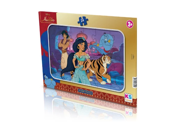 Disney Aladdin Lisanslı Frame Puzzle Yapboz 24 Parça - Resim 2