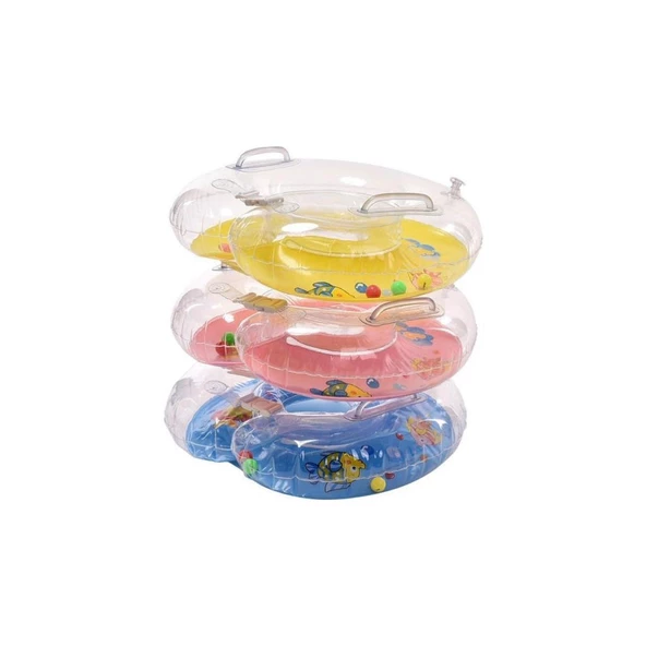 Yüzme Huvuz Bebek Boyun Simidi PEMBE - 3