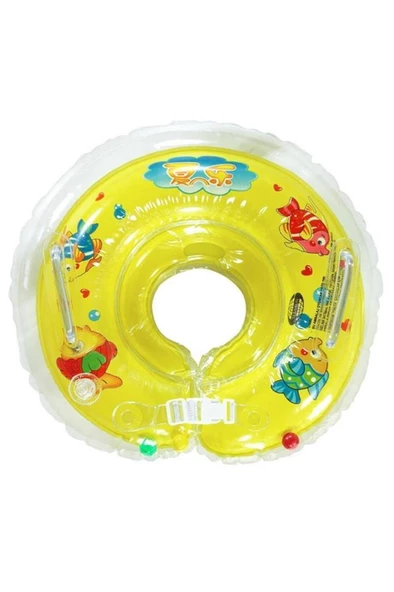 Yüzme Huvuz Bebek Boyun Simidi SARI