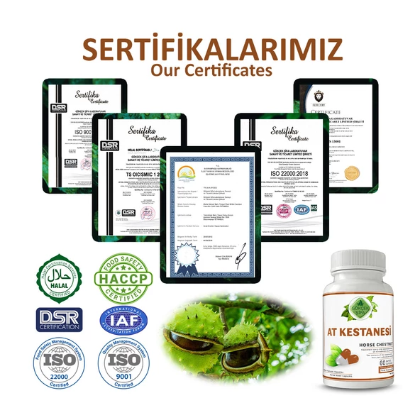 At Kestanesi Kapsül (Horse Chestnut Capsule)  60 Adet - Resim 5