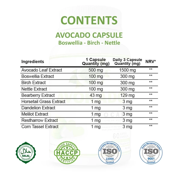 Avokado Kapsül (AVOCADO CAPSULE) 60 Adet - Resim 2