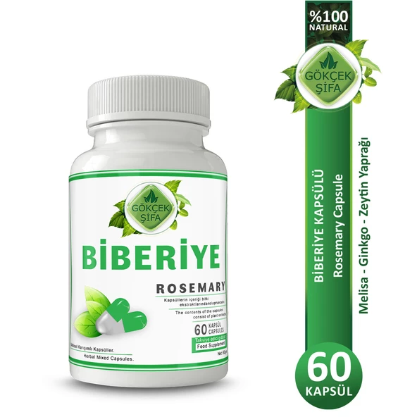 Biberiye Kapsül (Rosemary Capsule) 60 Adet ürün görseli 1