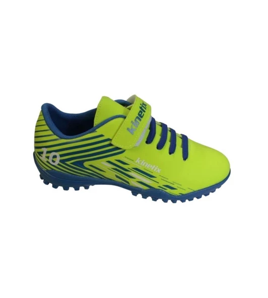 KİNETİX Erkek Çocuk Neon Sarı Çırtlı Bağcıklı Halı Saha Spor Ayakkabı - 2
