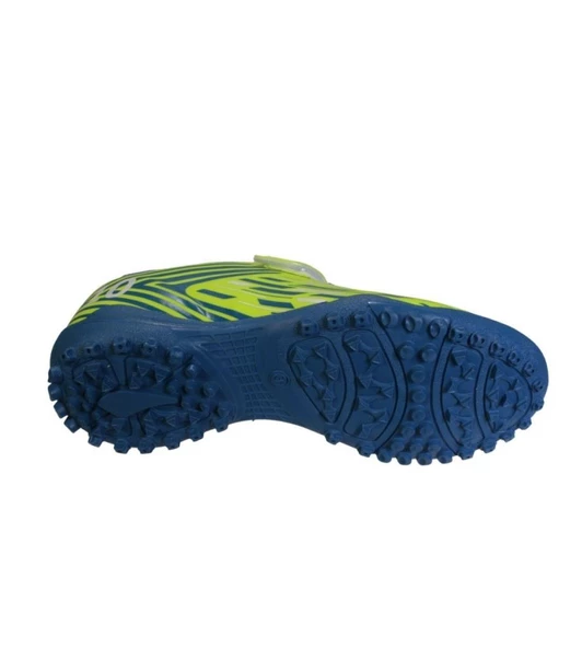KİNETİX Erkek Çocuk Neon Sarı Çırtlı Bağcıklı Halı Saha Spor Ayakkabı - 4