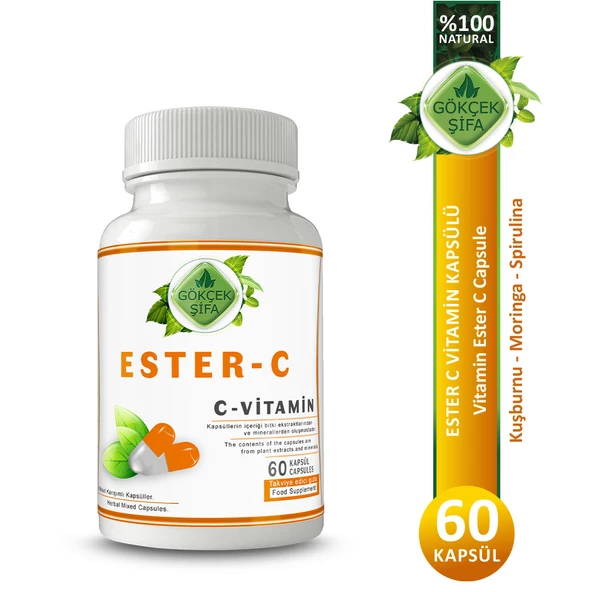 Ester C Kapsül (ESTER C VİTAMİN CAPSULE) 60 Adet ürün görseli 1