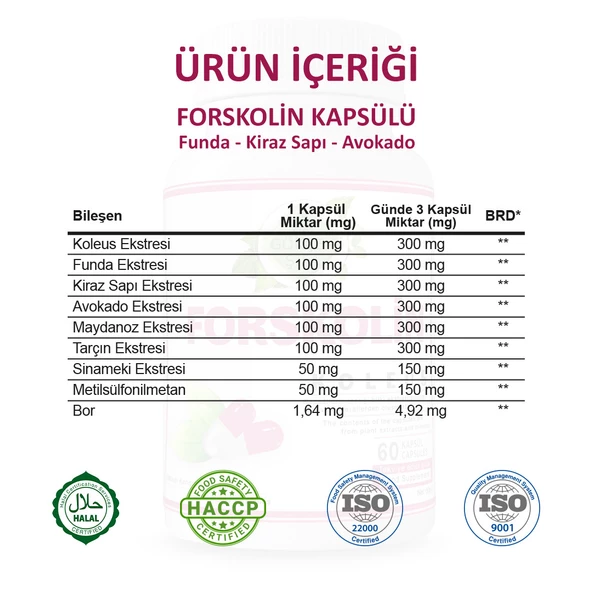 Forskolin Kapsül (COLEUS CAPSULE) 60 Adet - 3