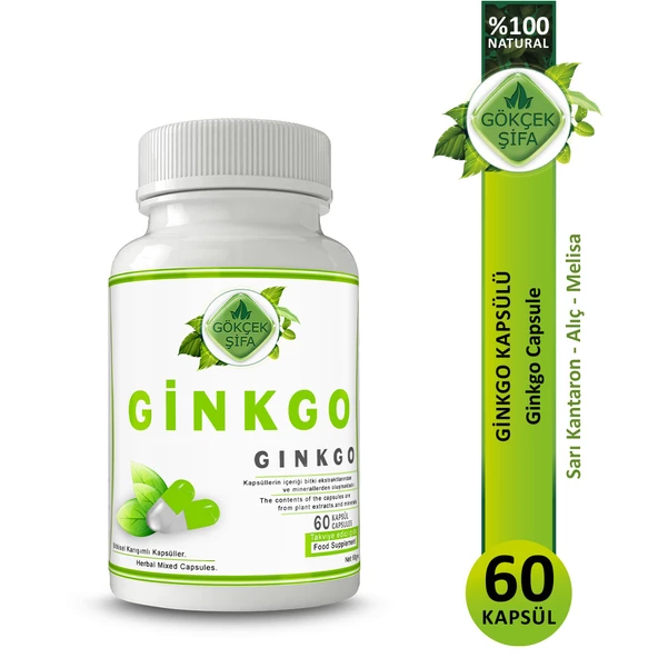 Ginkgo Kapsül (Ginkgo Biloba Capsule )60 Adet