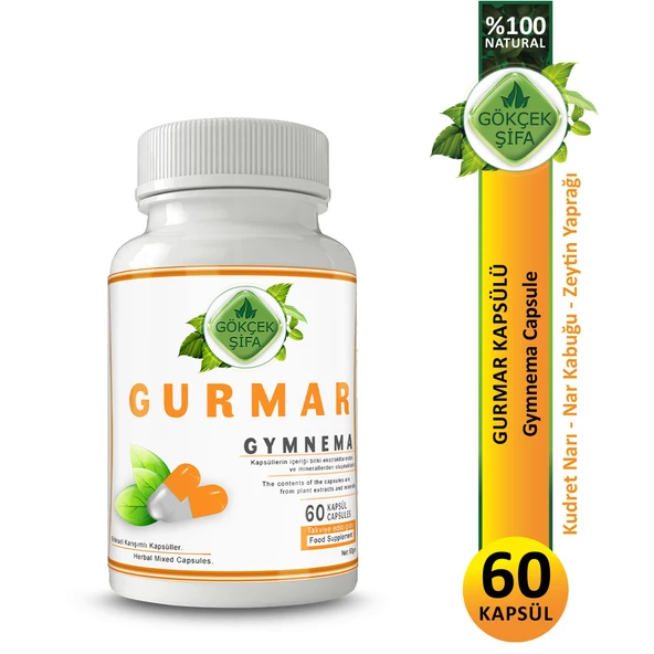 Gurmar Kapsül (Gymnema Capsule) 60 Adet