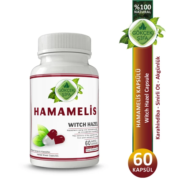 Hamamelis Kapsül (WİTCH HAZEL CAPSULE) 60 Adet ürün görseli 1