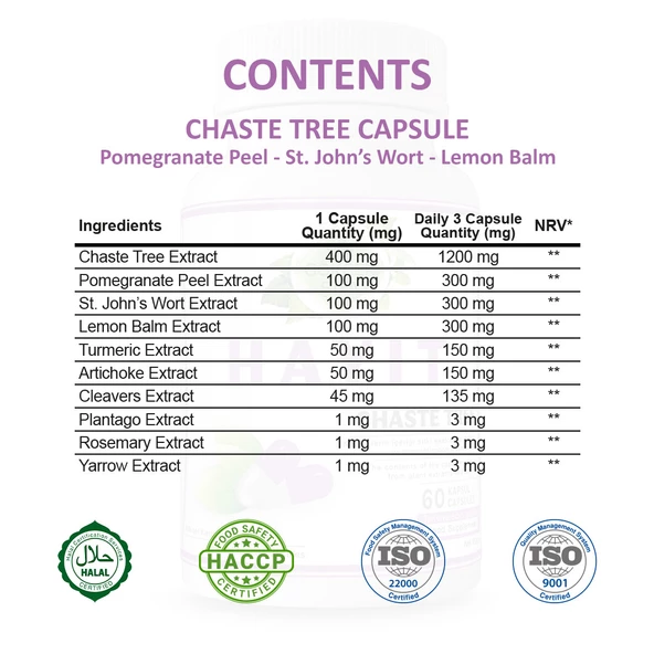 Hayıt Kapsül (Chaste Tree Capsule) 60 Adet - 2