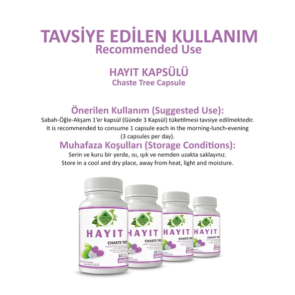 Hayıt Kapsül (Chaste Tree Capsule) 60 Adet - 4