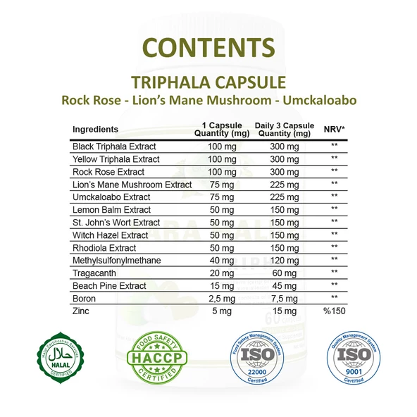 Karahalile Kapsül (Triphala Capsule)  60 Adet - 2