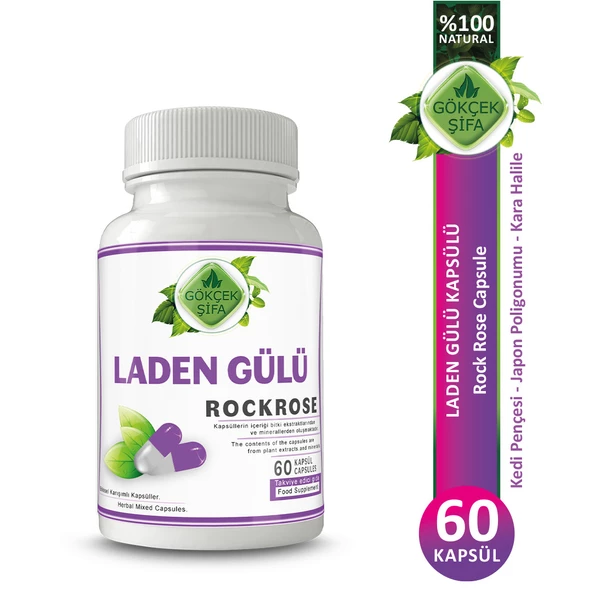 Laden Gülü Kapsül (Rock Rose Capsule) 60 Adet