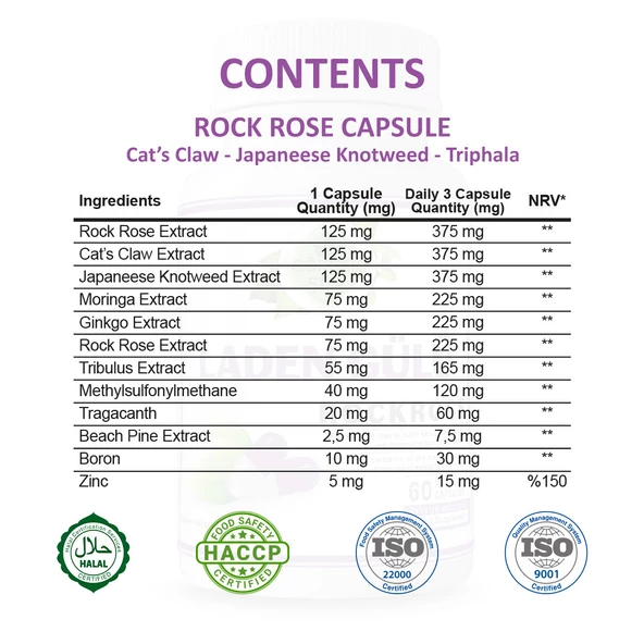 Laden Gülü Kapsül (Rock Rose Capsule) 60 Adet - 2