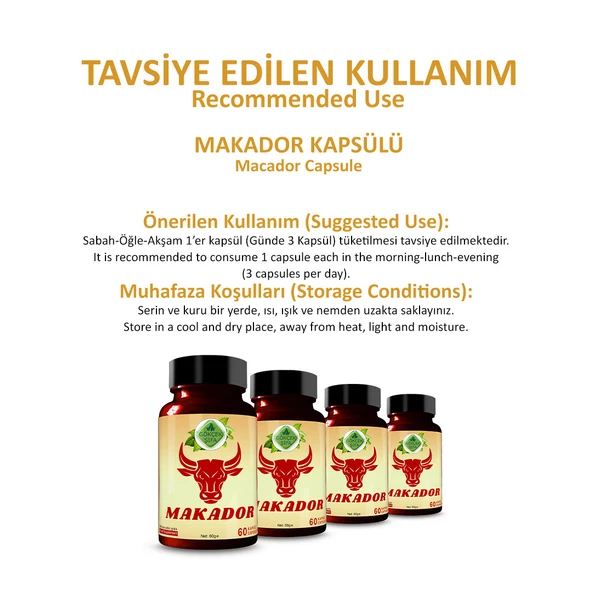 Makador Kapsül (MACADOR CAPSULE) 60 Adet - 4