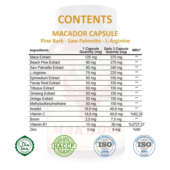 Makador Kapsül (MACADOR CAPSULE) 60 Adet - 2